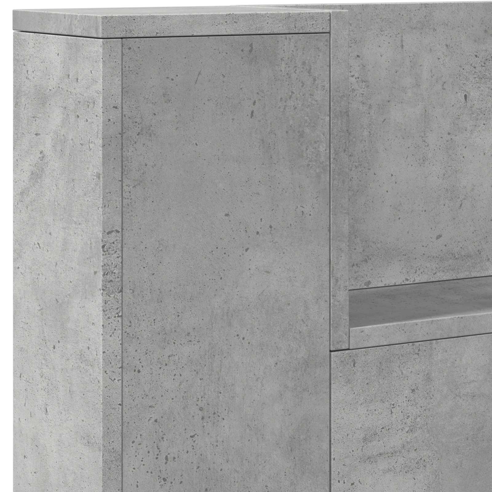 Tête de lit Gris béton 200 x 16,5 x 103,5 cm Bois d'ingénierie - XIOS