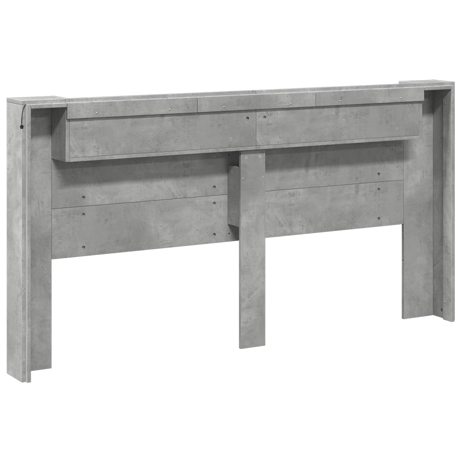 Tête de lit Gris béton 200 x 16,5 x 103,5 cm Bois d'ingénierie - XIOS