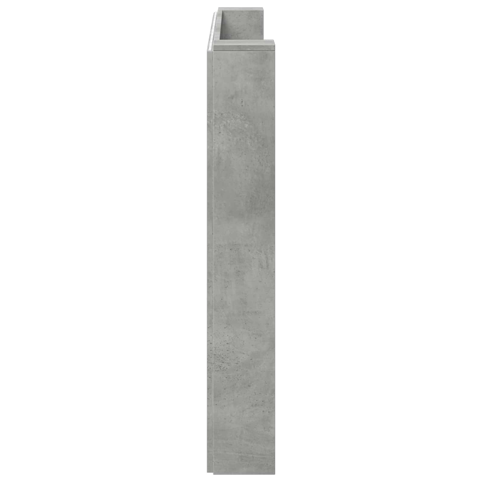 Tête de lit Gris béton 200 x 16,5 x 103,5 cm Bois d'ingénierie - XIOS