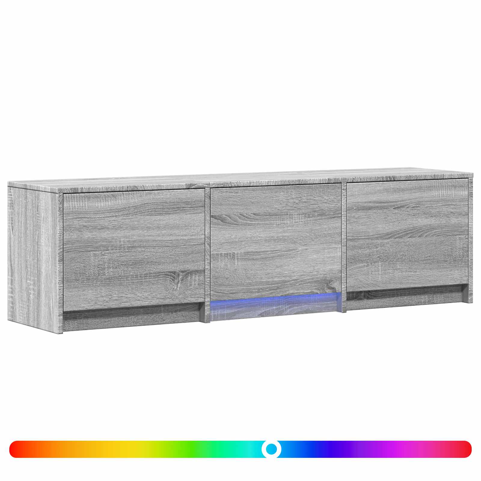 Meuble TV avec LED avec LED Gris Sonoma 140 x 34 x 40 cm - XIOS