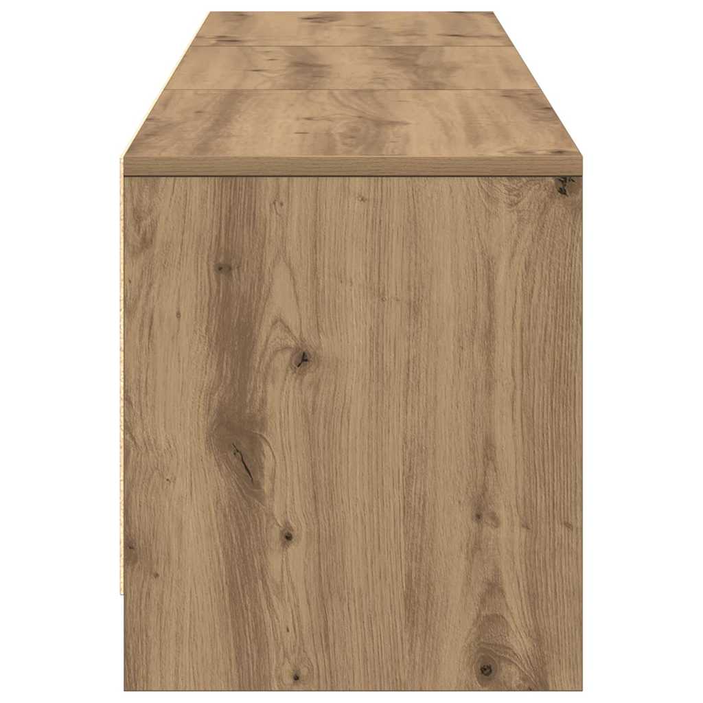 Armoire TV avec LEDs avec tiroir Chêne artisan 162 x 34 x 40 cm - XIOS