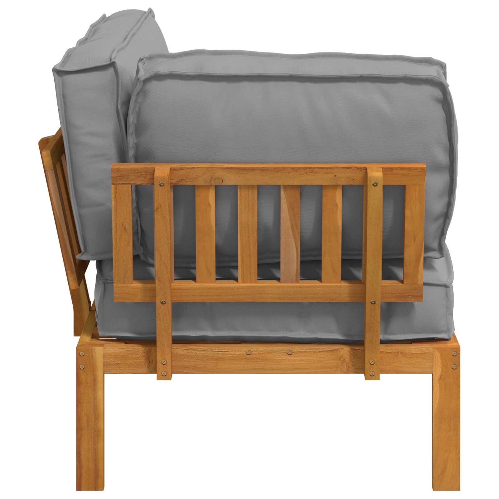 Ensemble de Canapés Gris 133 x 92 x 69 cm Bois d'Acacia Massif