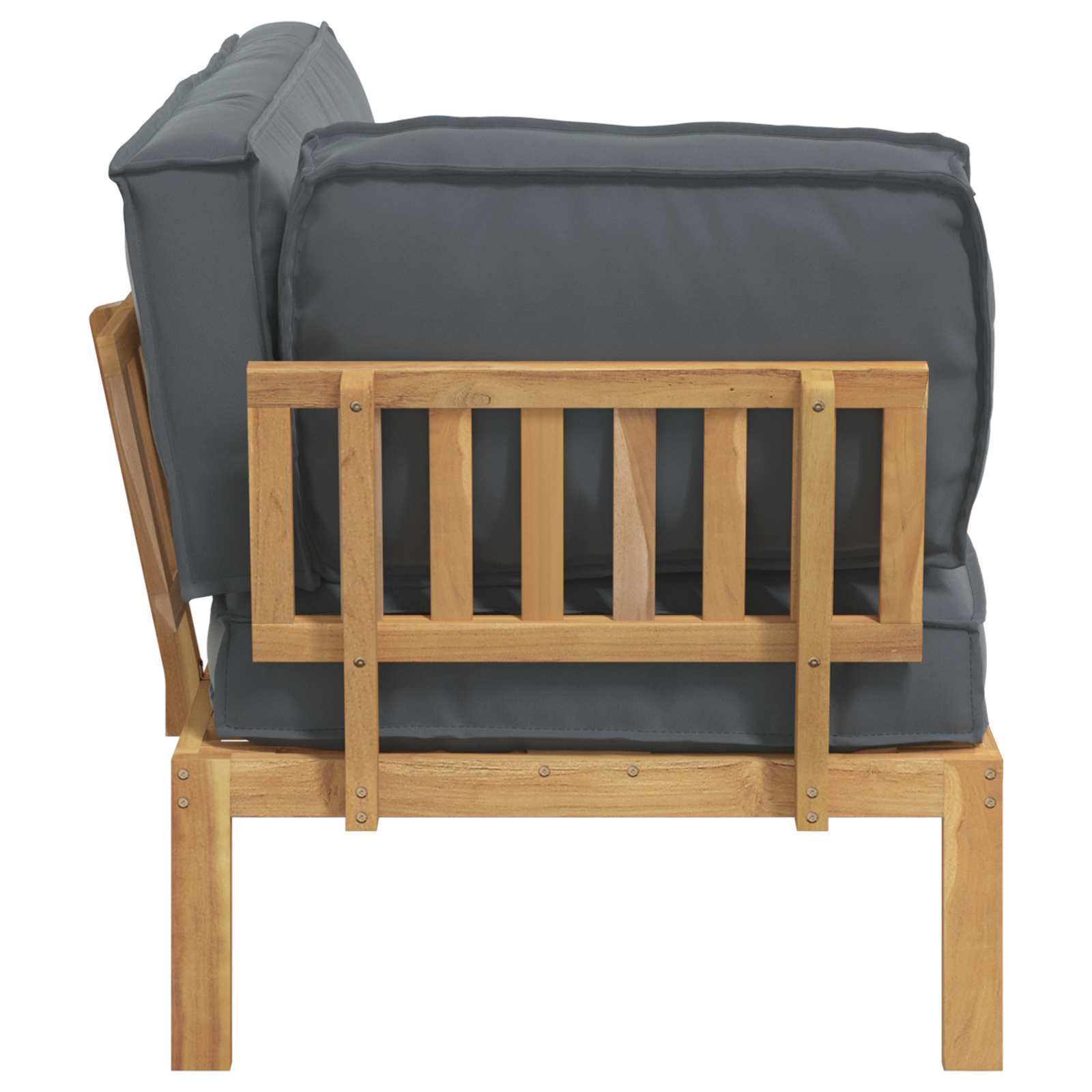 Ensemble de Canapés avec coussin Anthracite 133 x 92 x 69 cm