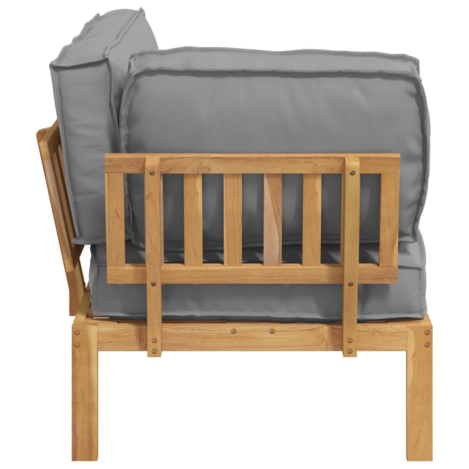 Ensemble de Canapés Gris 133 x 92 x 69 cm Bois d'Acacia Massif