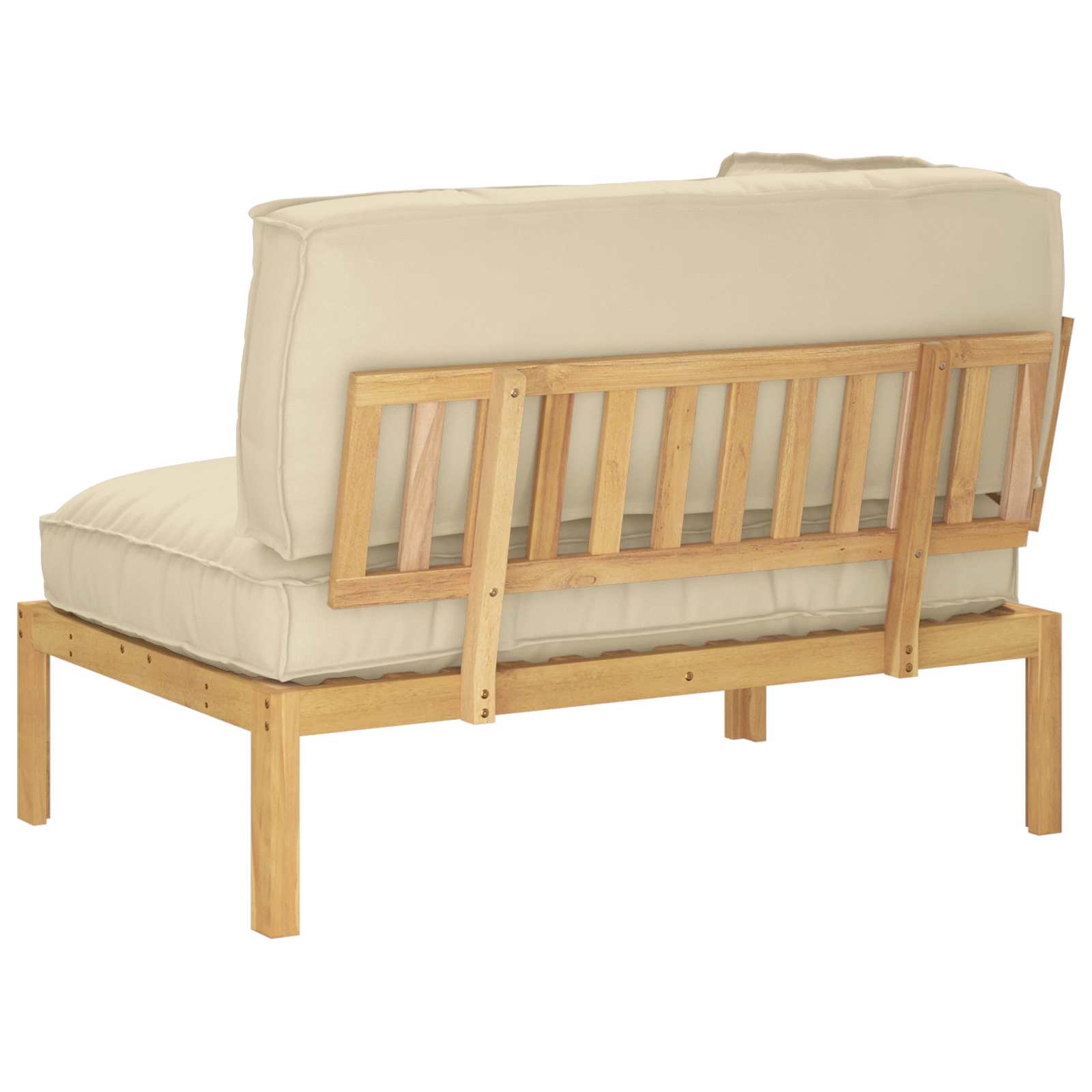 Ensemble de Canapés Beige 133 x 92 x 69 cm Bois d'Acacia Massif