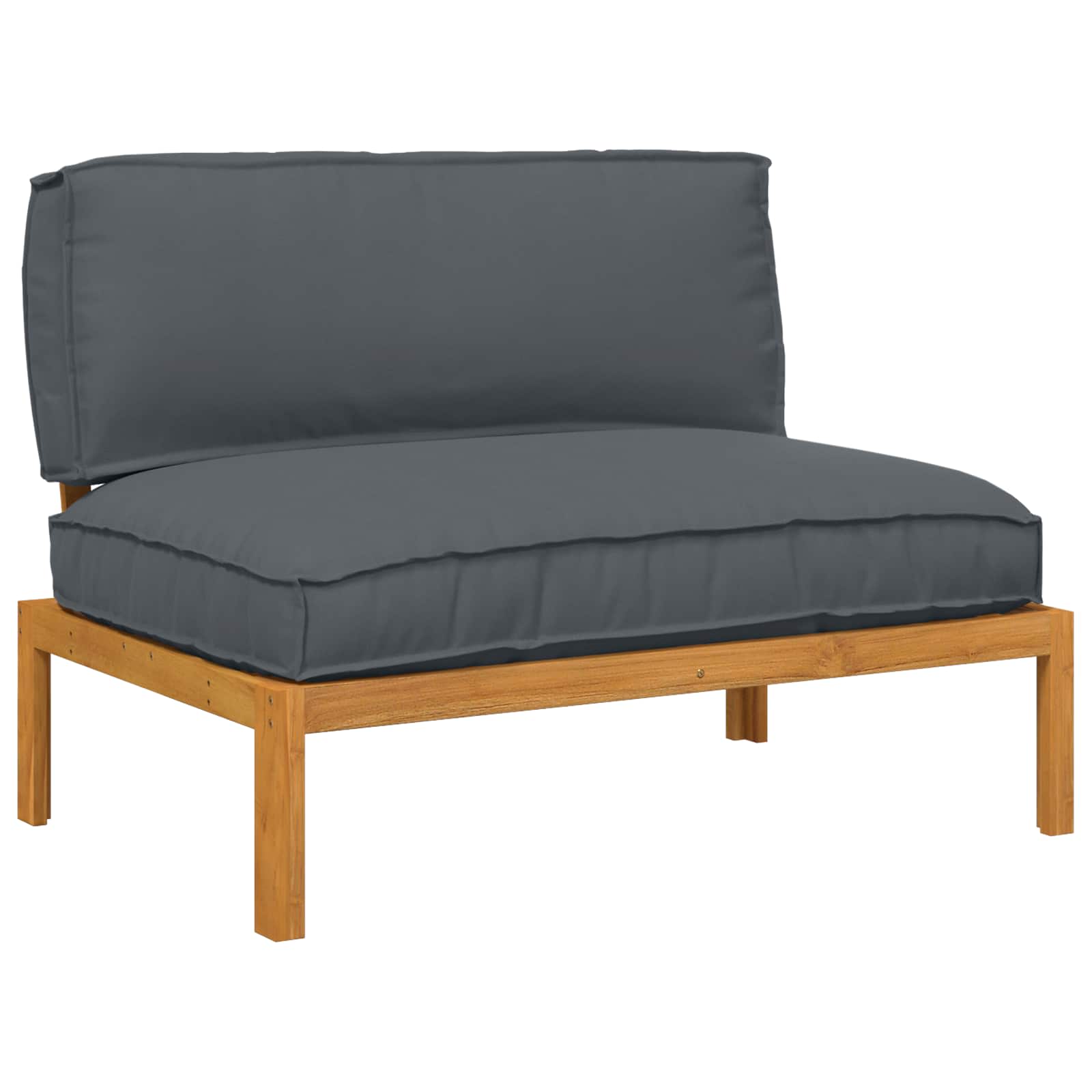 Ensemble de Canapés avec coussin Anthracite 120 x 92 x 69 cm