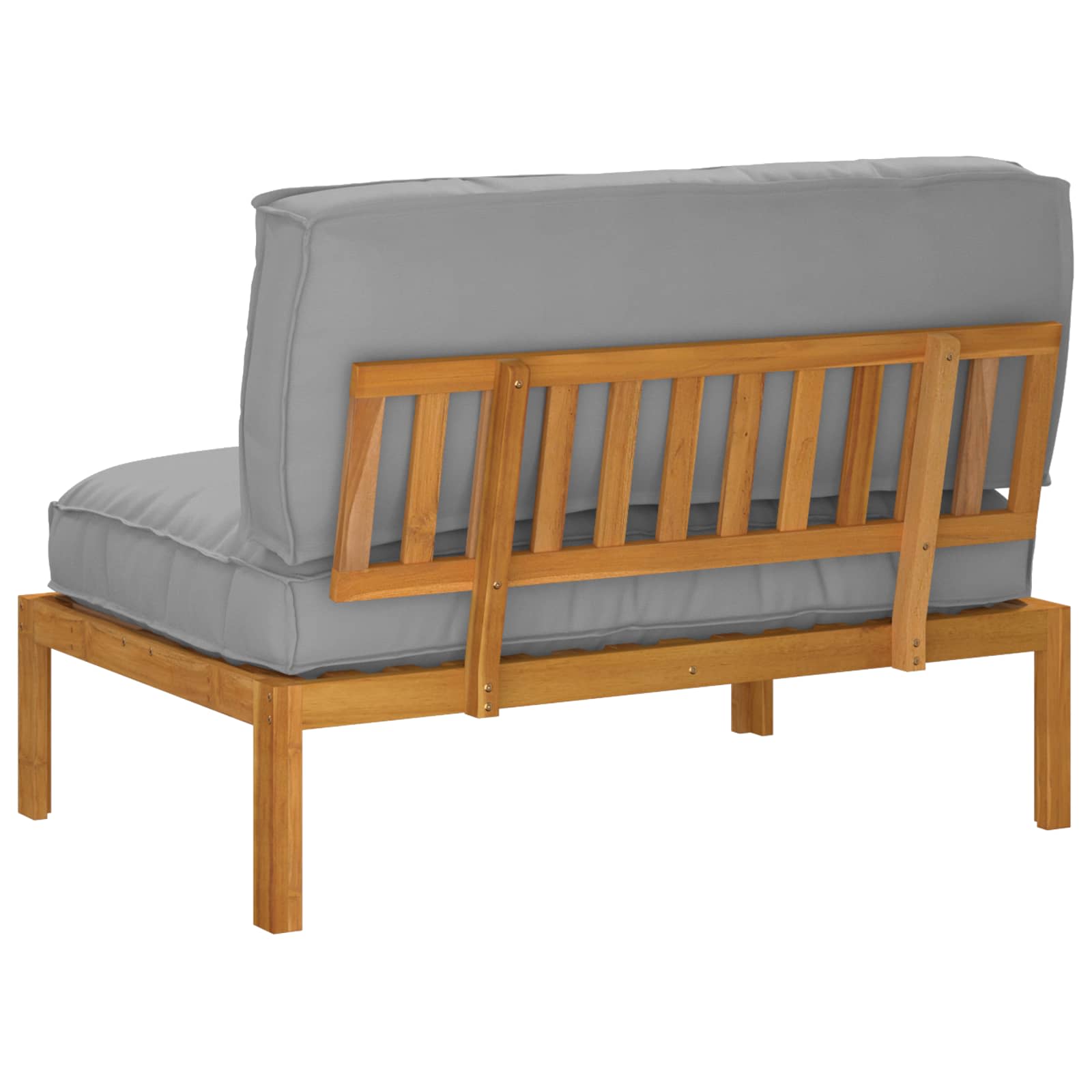 Ensemble de Canapés Gris 120 x 92 x 69 cm Bois d'Acacia Massif