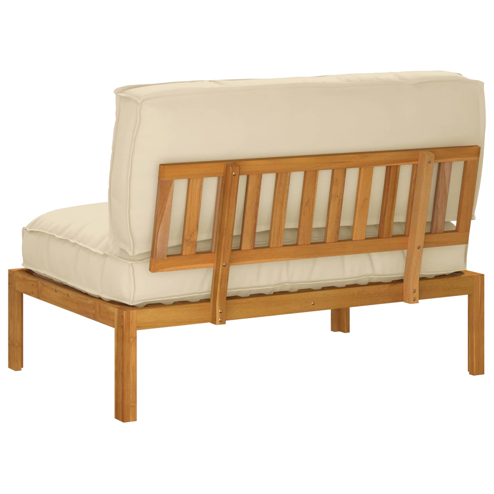 Ensemble de Canapés Beige 120 x 92 x 69 cm Bois d'Acacia Massif