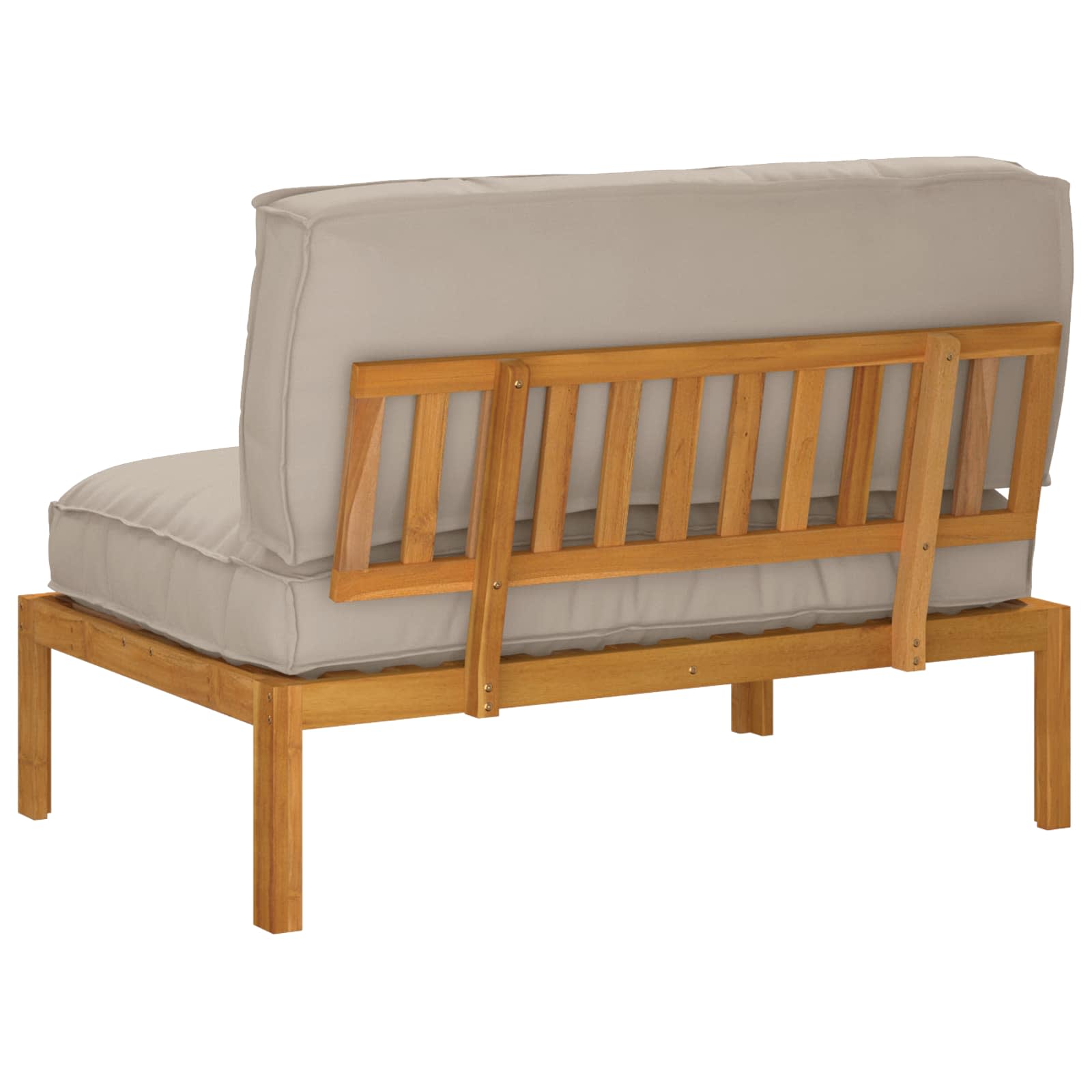 Ensemble de Canapés Taupe 120 x 92 x 69 cm Bois d'Acacia Massif - XIOS