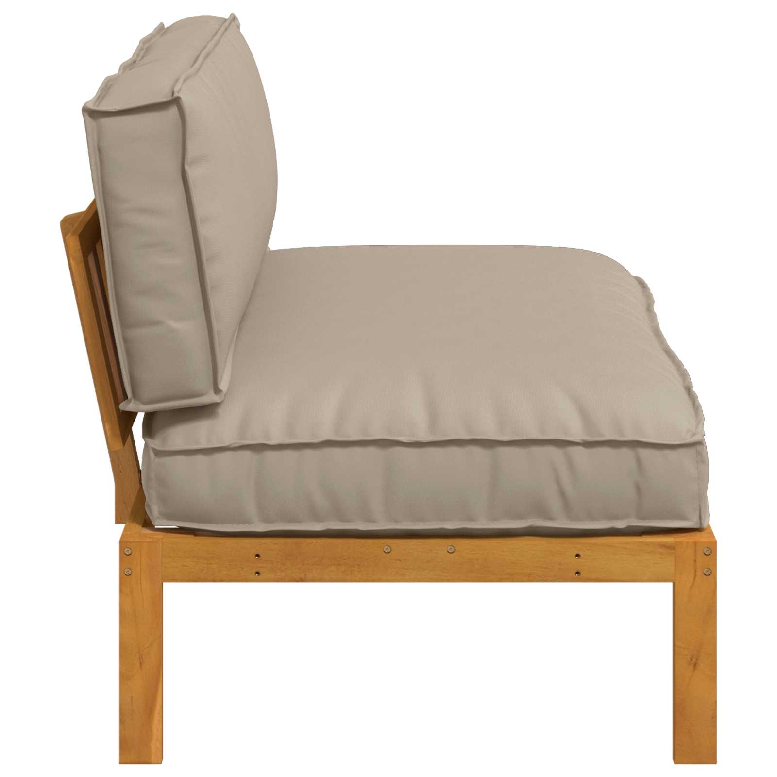 Ensemble de Canapés Taupe 120 x 92 x 69 cm Bois d'Acacia Massif - XIOS