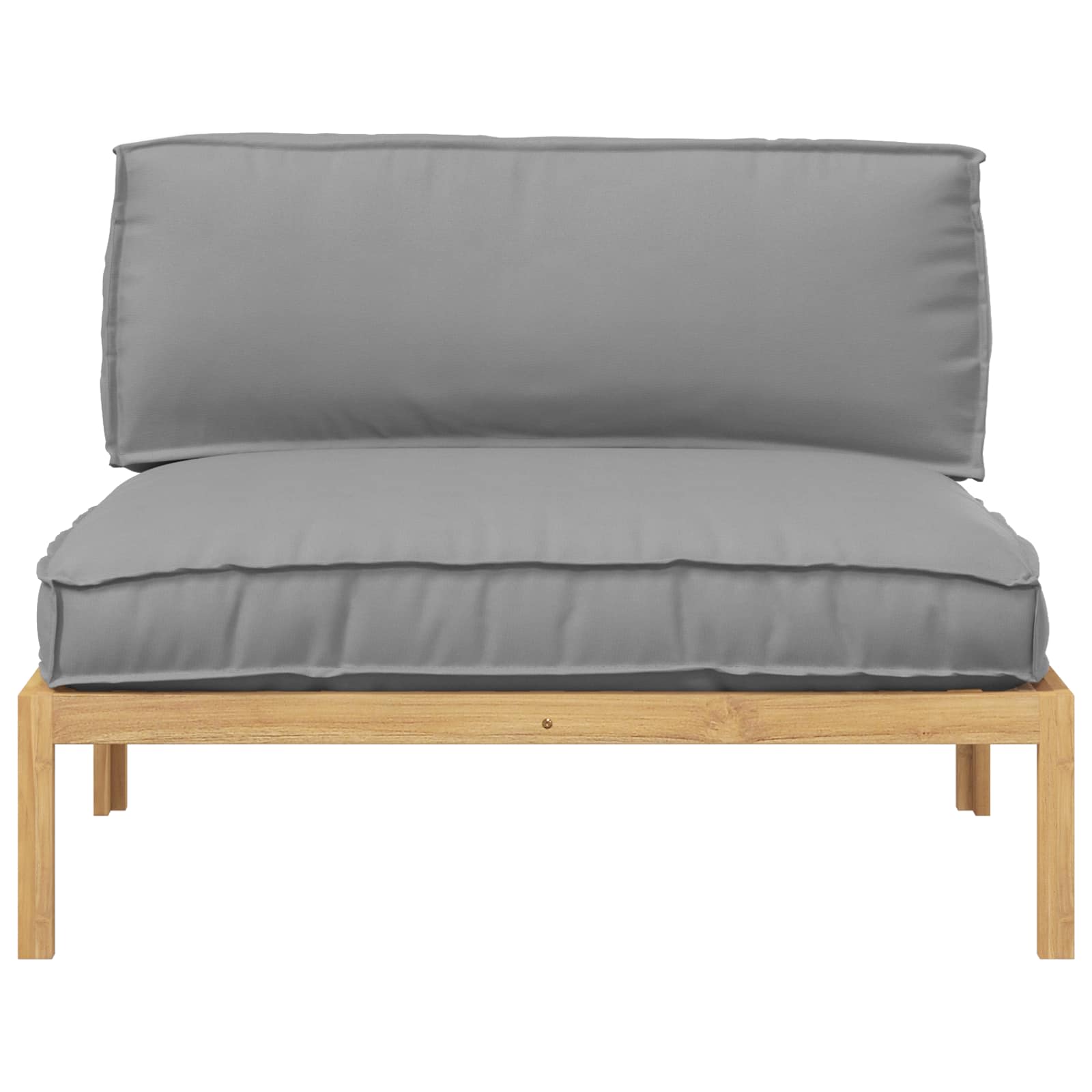 Ensemble de Canapés Gris 120 x 92 x 69 cm Bois d'Acacia Massif