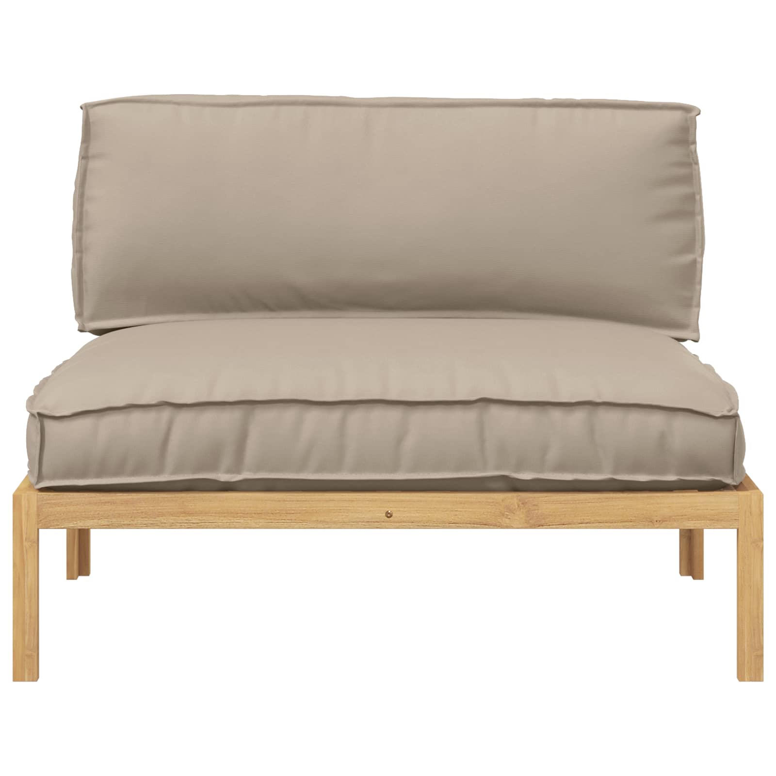 Ensemble de Canapés Taupe 120 x 92 x 69 cm Bois d'Acacia Massif