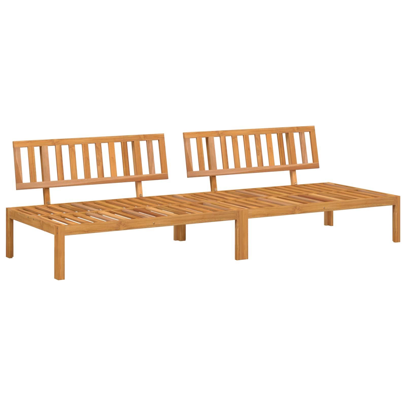 Ensemble de Canapés Taupe 240 x 92 x 69 cm Bois d'Acacia Massif - XIOS