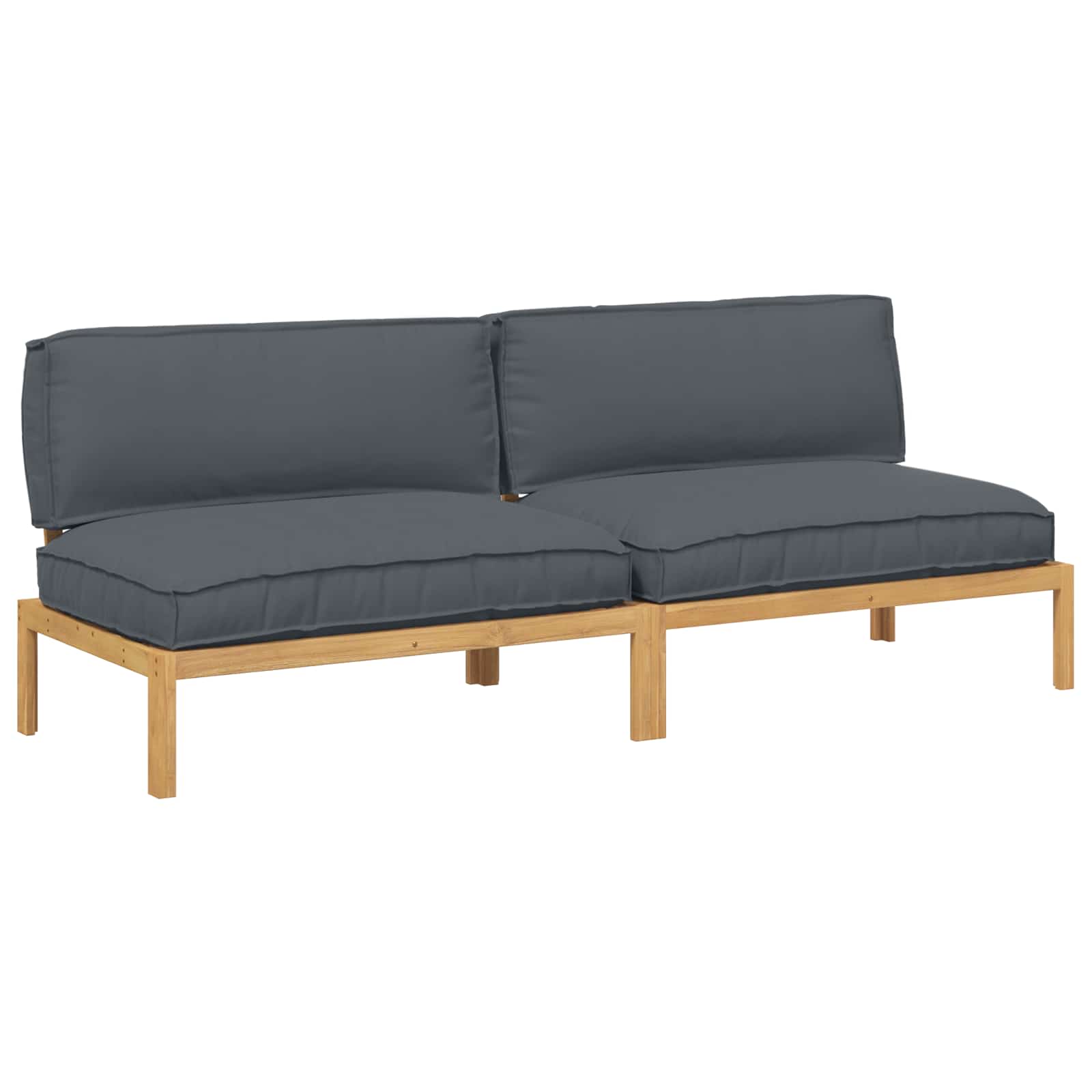 Ensemble de Canapés avec coussin Anthracite 240 x 92 x 69 cm