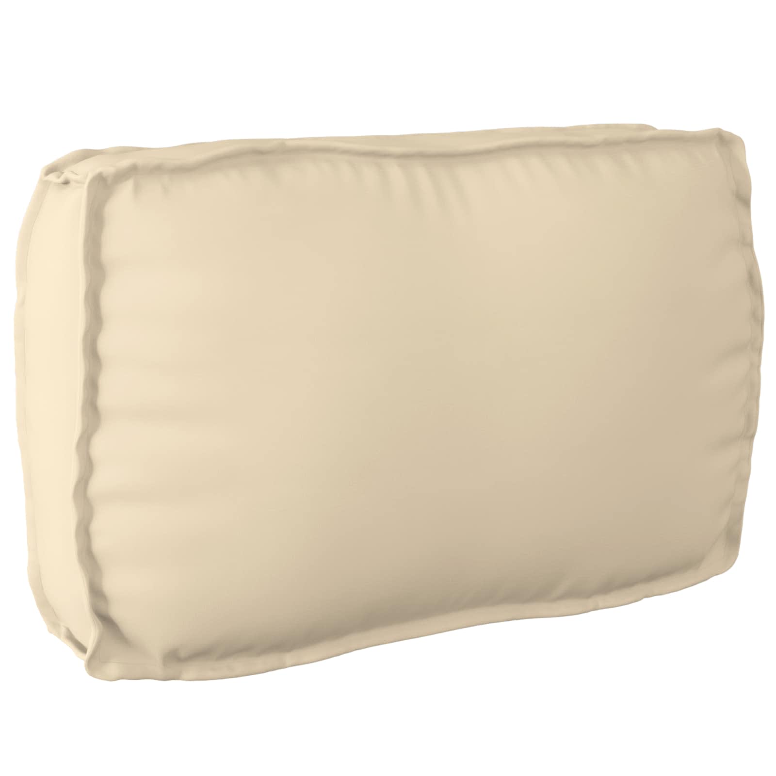 Ensemble de Canapés Uni 2 pcs Beige Bois d'Acacia Massif