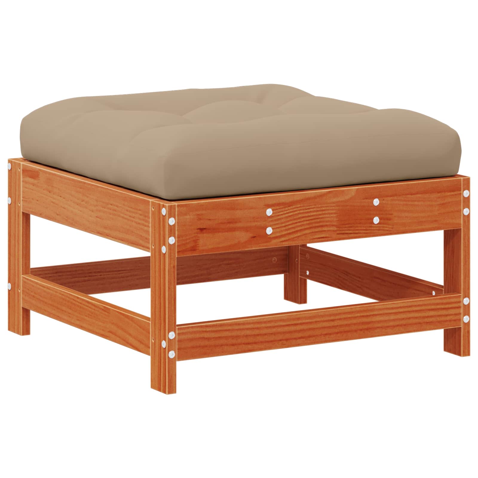 Ensemble de salon de jardin 5 pcs Brun cire Bois de pin massif - XIOS