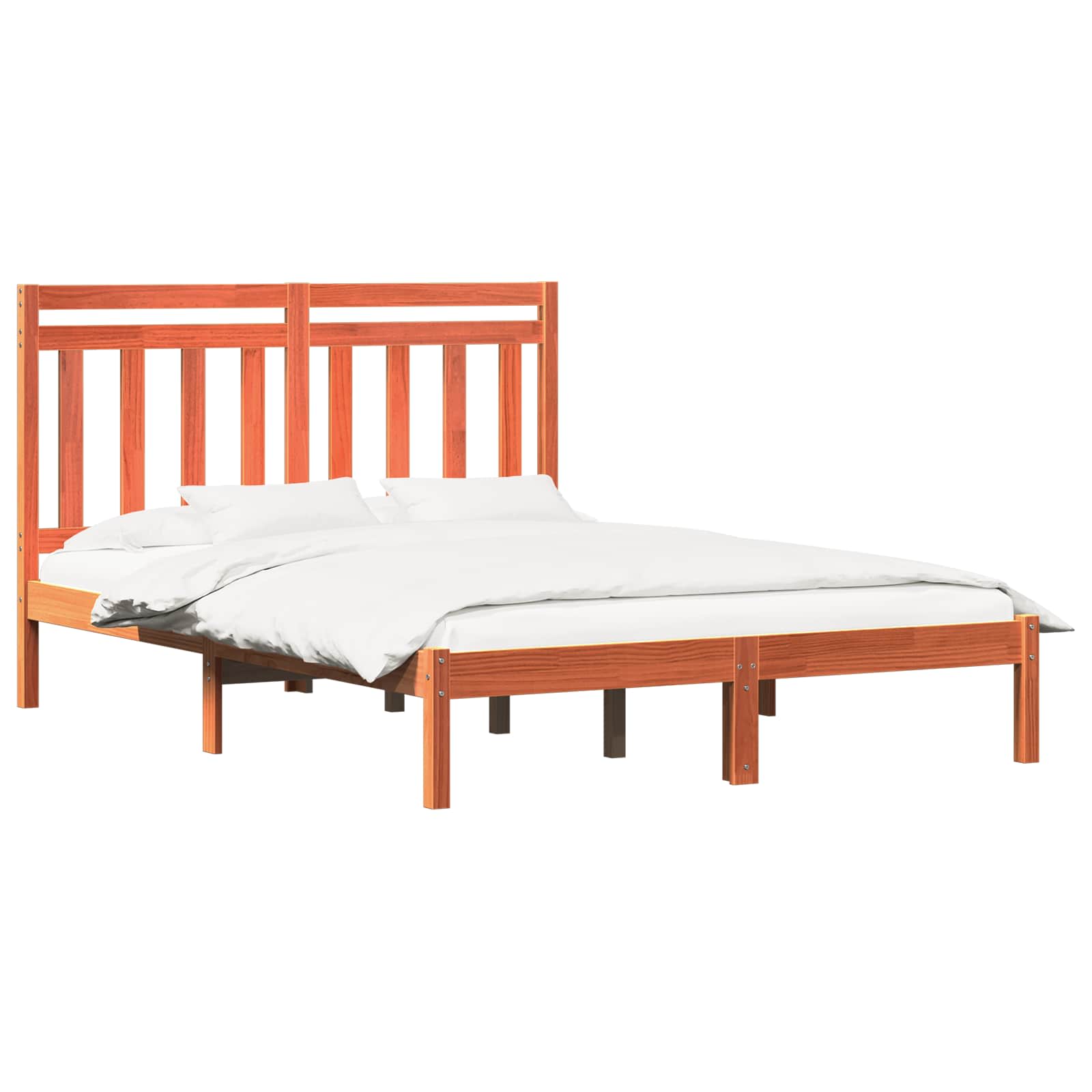 Cadre de lit Cire marron 205,5 x 145,5 x 100 cm - XIOS