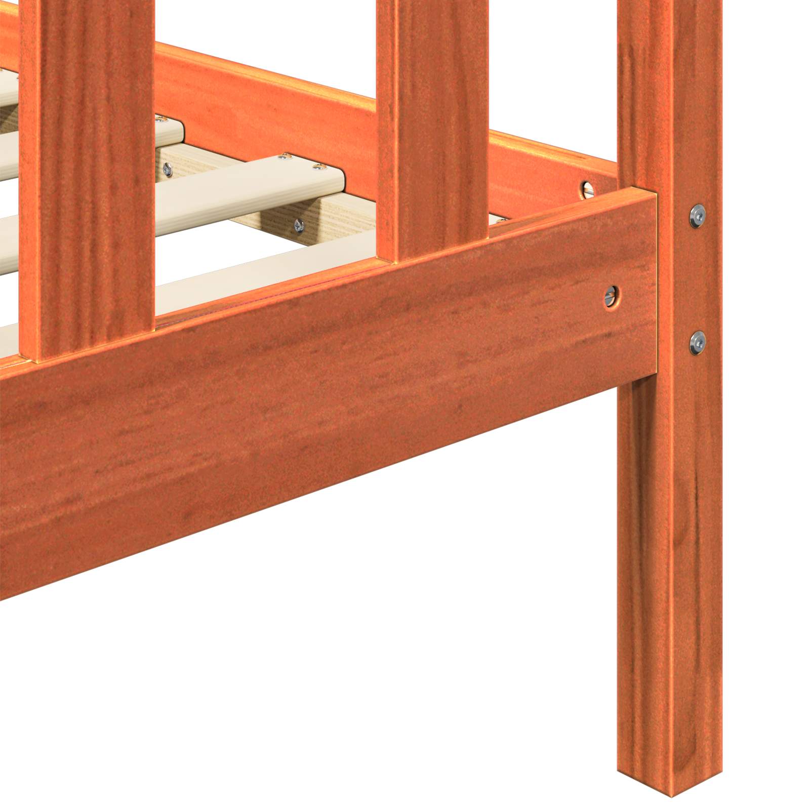 Cadre de lit 2 pcs Cire marron 205,5 x 185,5 x 100 cm - XIOS