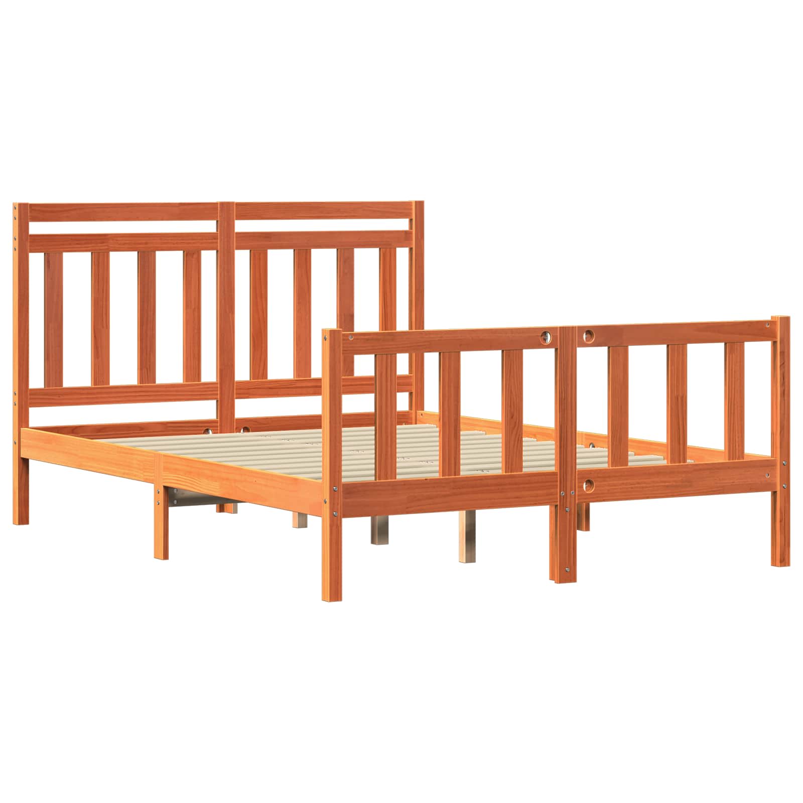 Cadre de lit Cire marron 205,5 x 165,5 x 100 cm - XIOS