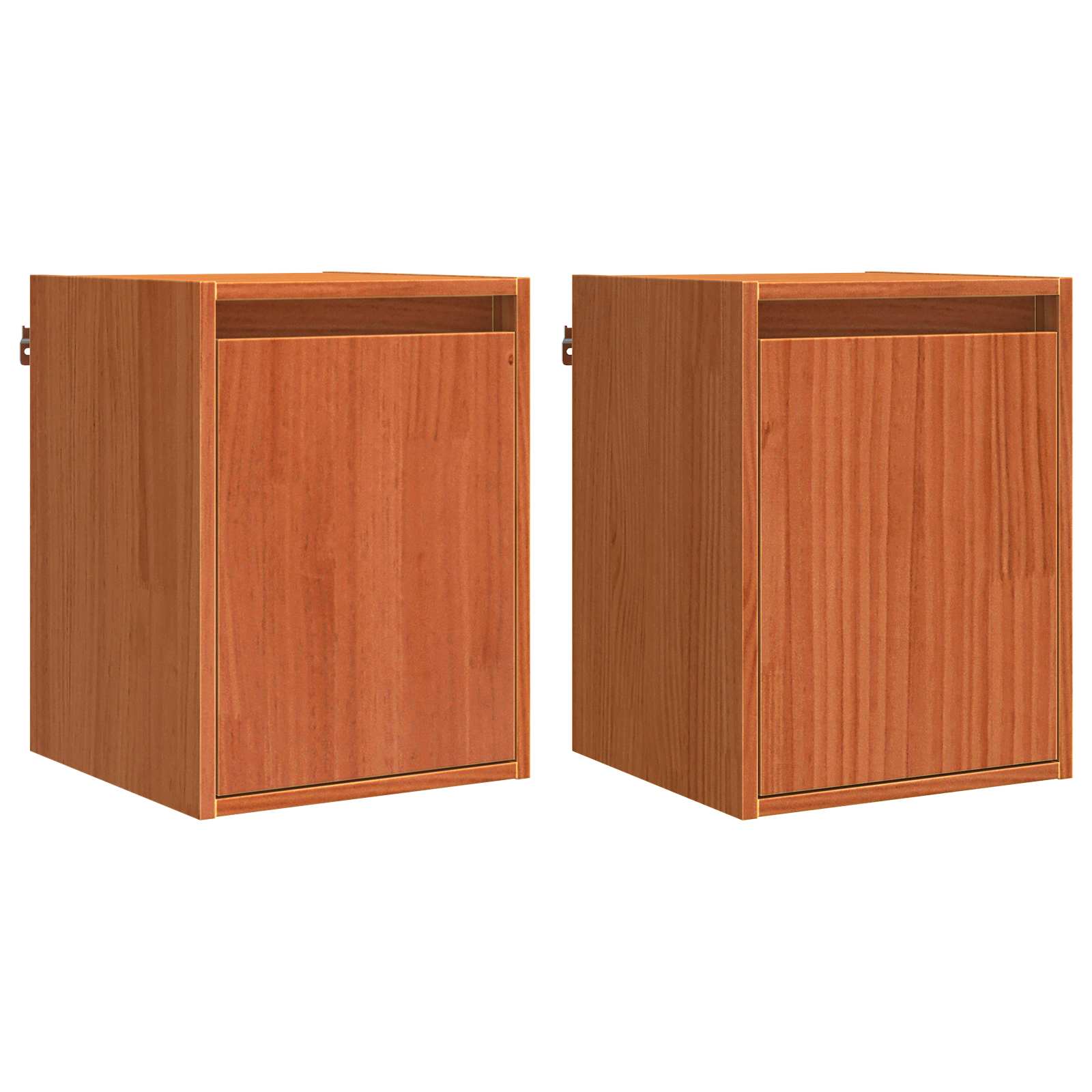 Meuble mural Montage mural 2 pcs Cire marron 30 x 30 x 40 cm - XIOS
