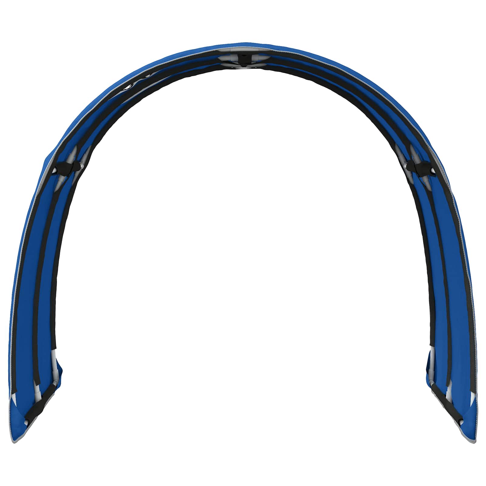 Tunnel de lit 2 pcs Bleu 211 x 67,5 x 2 cm Polyester - XIOS