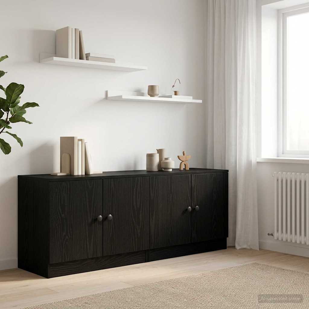 Armoire de lit avec stockage 2 pcs Chêne Noir 66 x 35 x 48 cm - XIOS