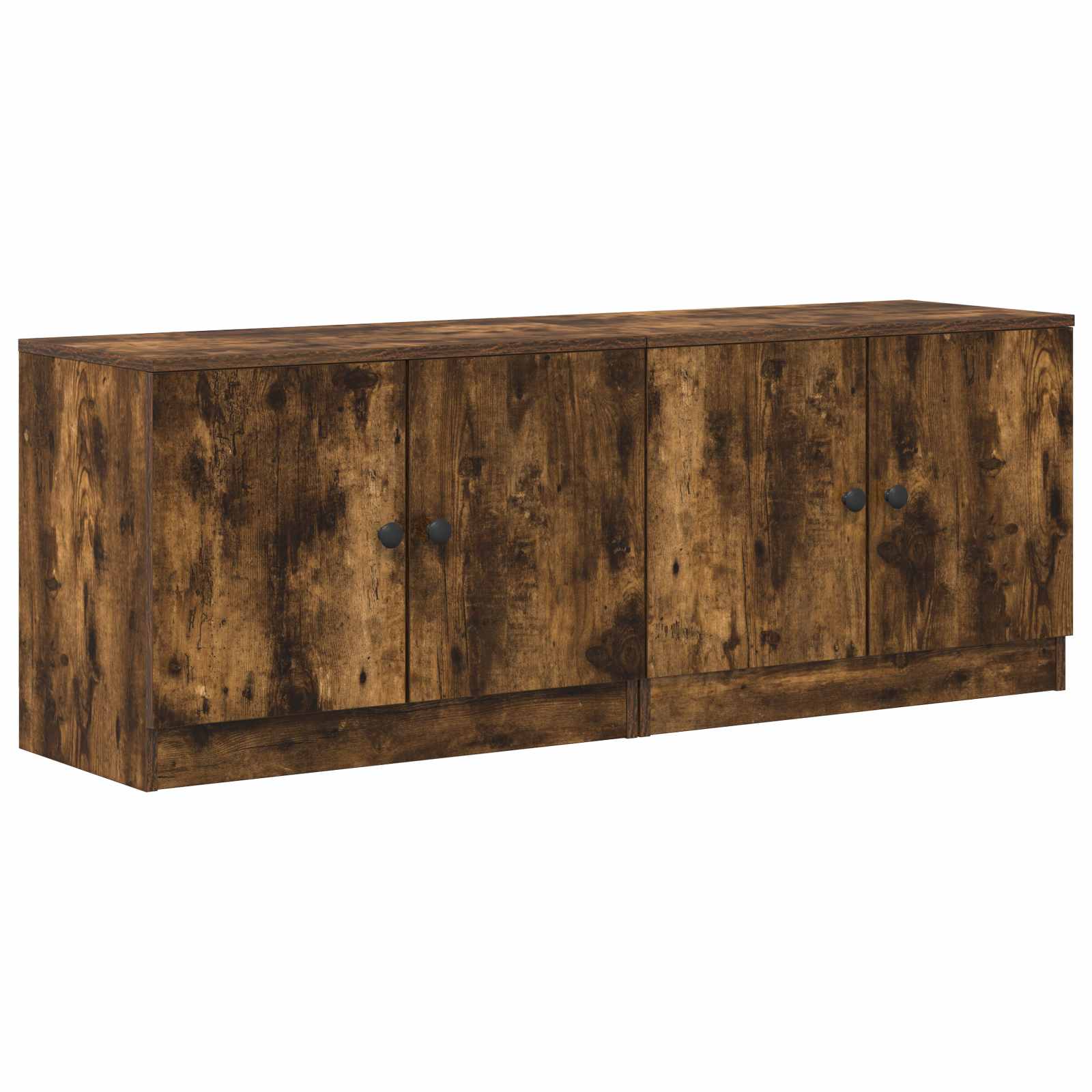 Armoire de lit avec stockage 2 pcs Chêne Fumé 66 x 35 x 48 cm - XIOS