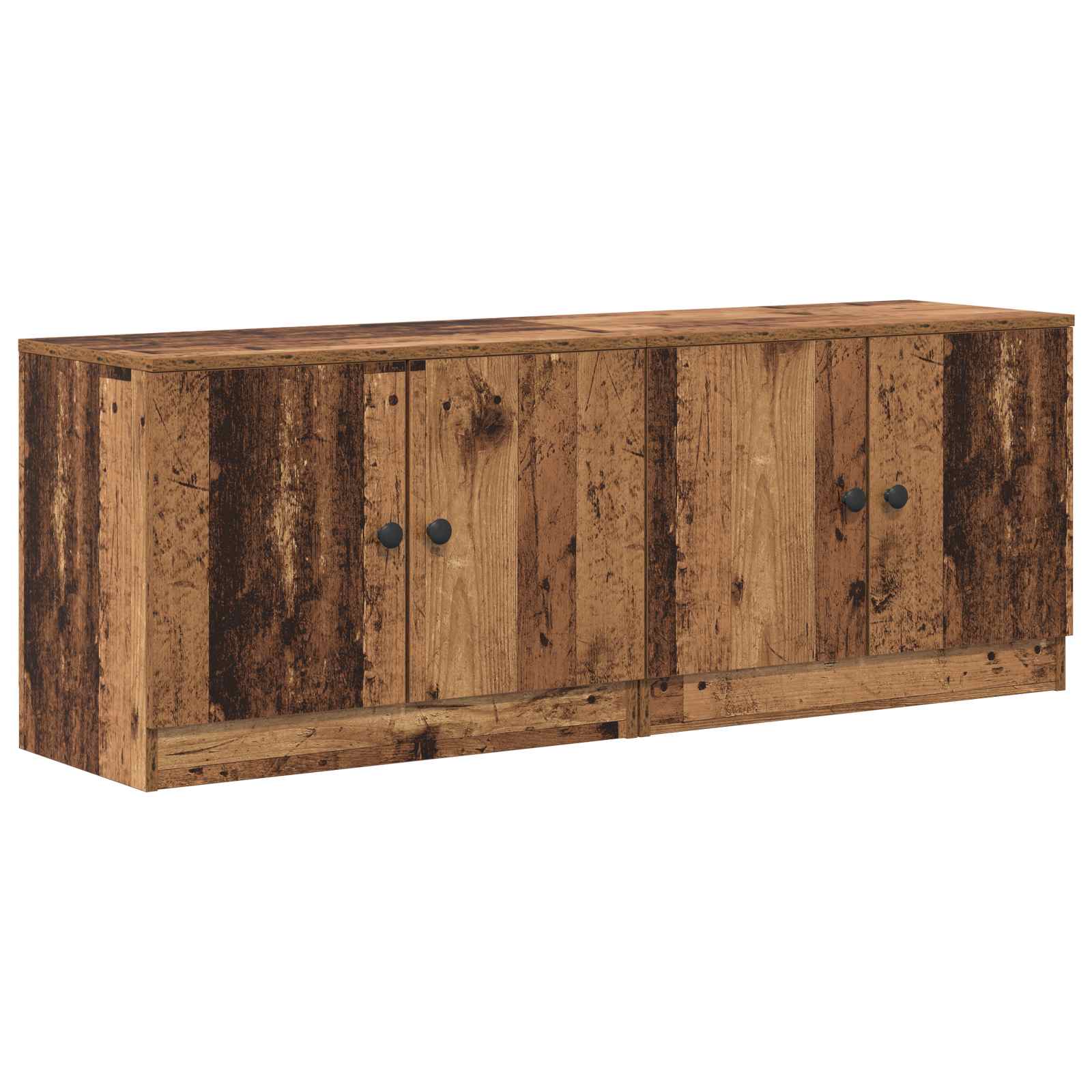 Armoire de lit avec stockage 2 pcs Bois ancien 66 x 35 x 48 cm - XIOS