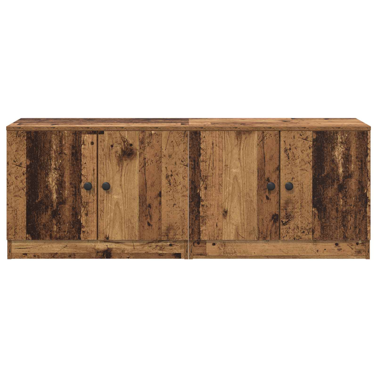 Armoire de lit avec stockage 2 pcs Bois ancien 66 x 35 x 48 cm - XIOS