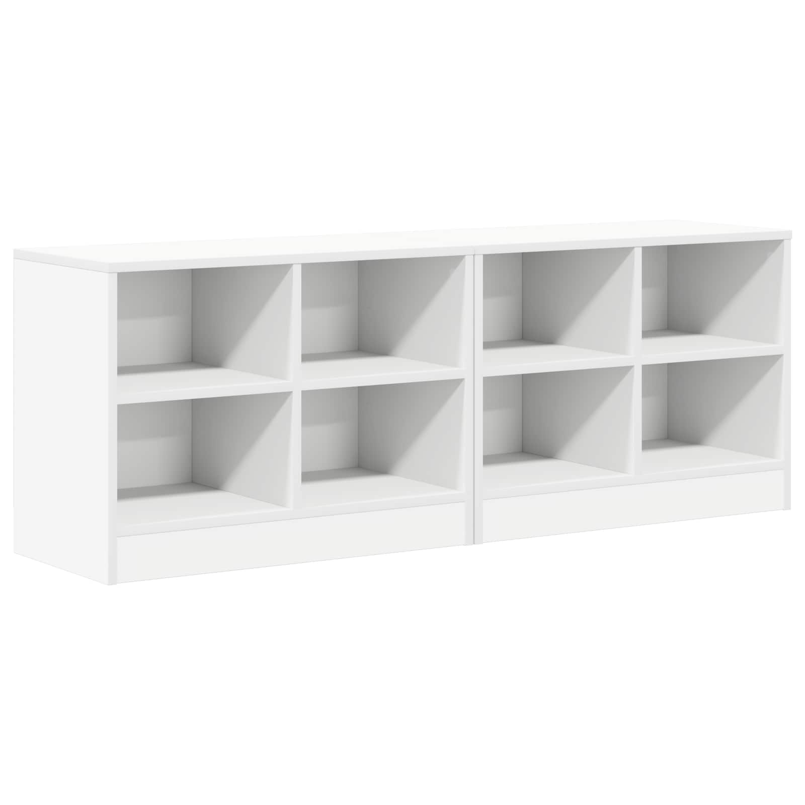 Armoire de lit 2 pcs Blanc 66 x 33 x 48 cm Bois d'ingénierie - XIOS