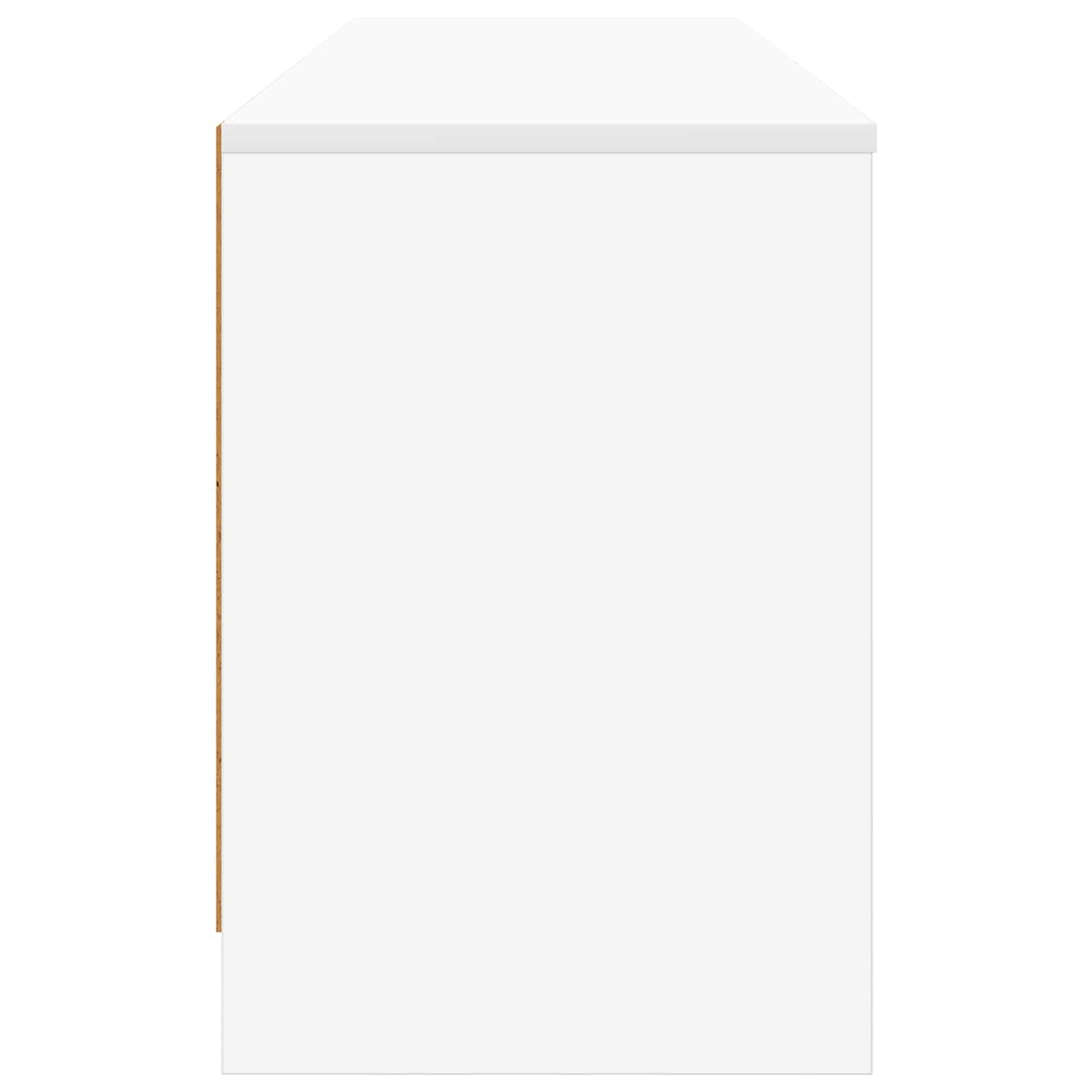 Armoire de lit 2 pcs Blanc 66 x 33 x 48 cm Bois d'ingénierie - XIOS