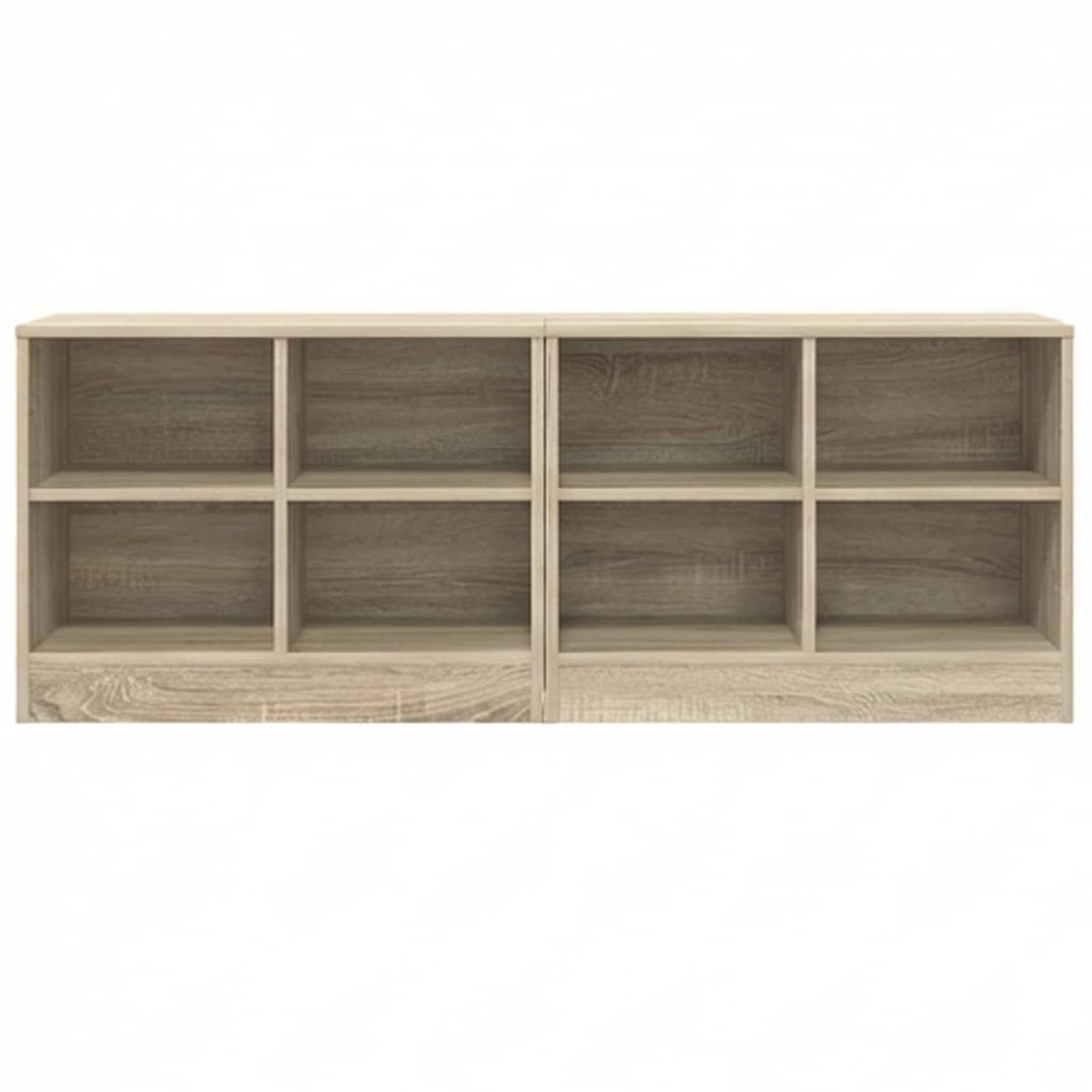 Armoire de lit avec étagère 2 pcs Chêne Sonoma 66 x 33 x 48 cm - XIOS