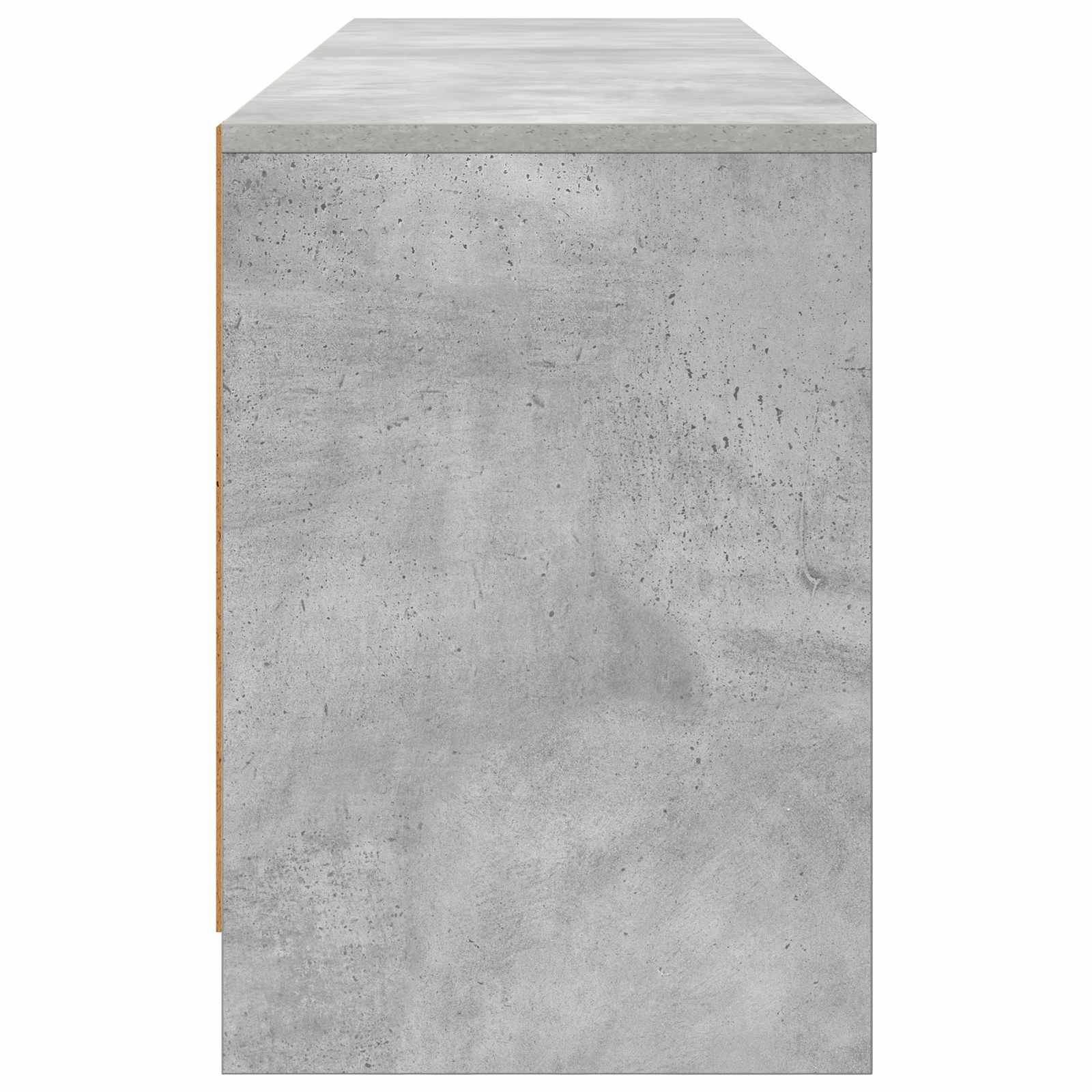 Armoire de lit avec étagère 2 pcs Gris béton 66 x 33 x 48 cm - XIOS