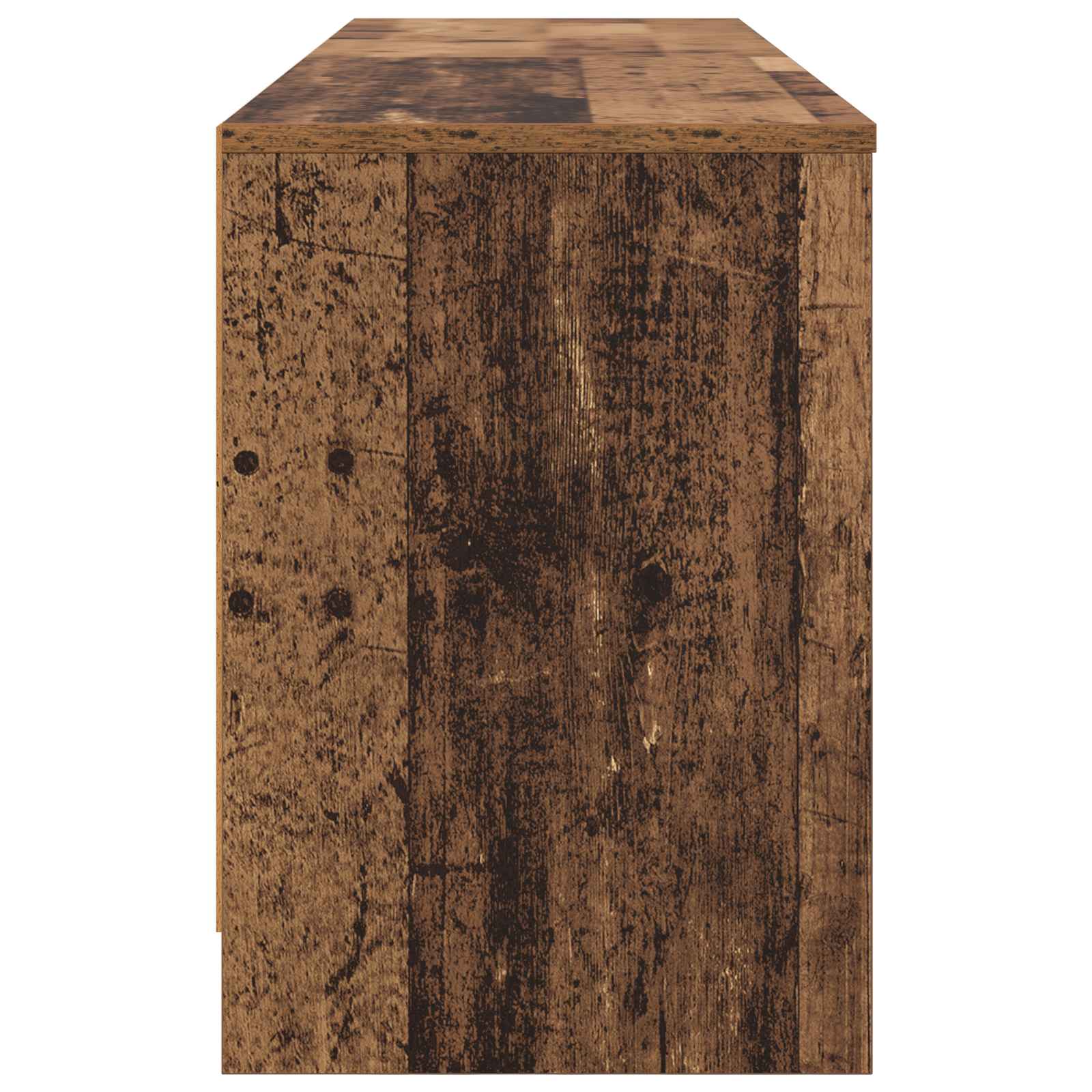 Armoire de lit avec étagère 2 pcs Bois ancien 66 x 33 x 48 cm - XIOS
