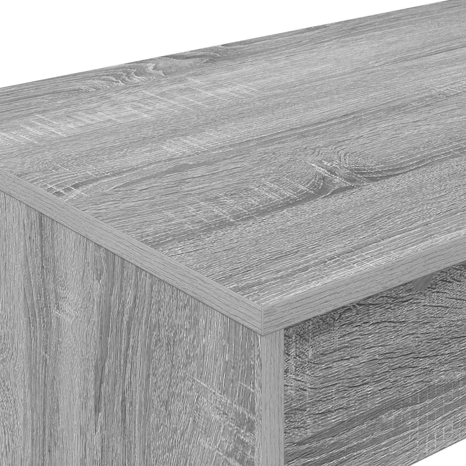Bureau de lit Gris Sonoma 100 x 45 x 75 cm Bois d'ingénierie - XIOS