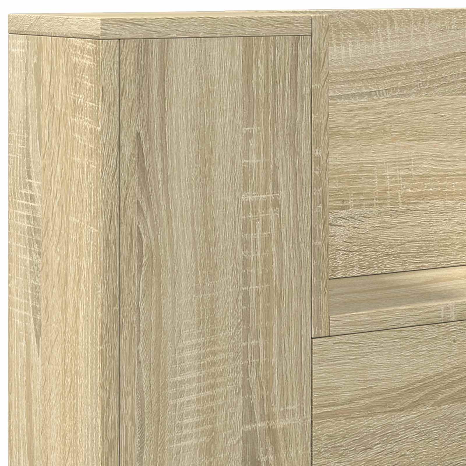 Cabinet de Tête de Lit avec LED Sonoma 120 x 16,5 x 103,5 cm - XIOS