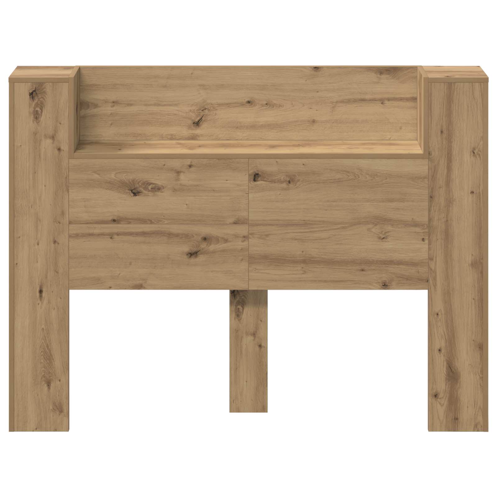 Cabinet de Tête de Lit avec LED avec étagère Chêne Artisanal - XIOS