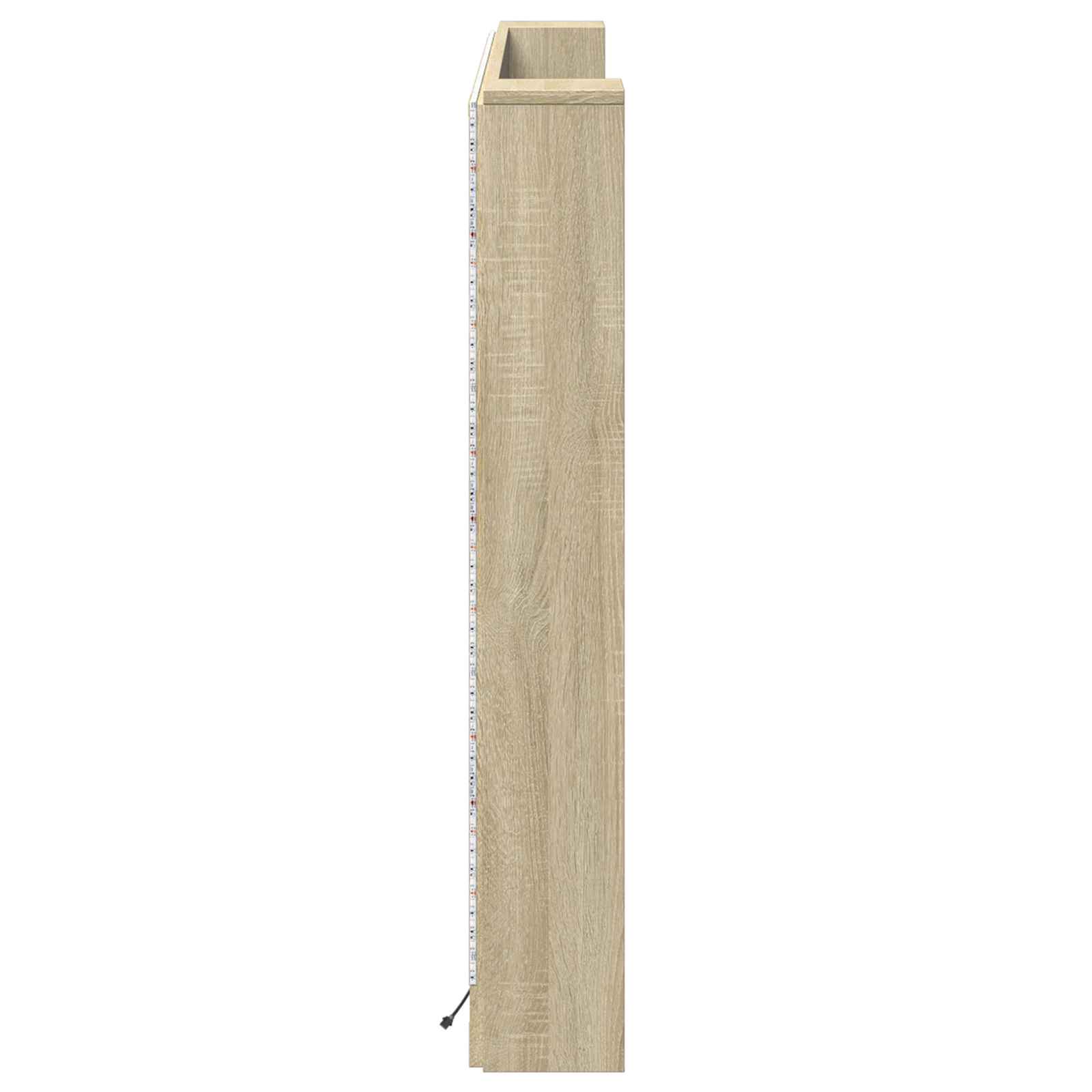 Cabinet de Tête de Lit avec LED Sonoma 160 x 16,5 x 103,5 cm - XIOS