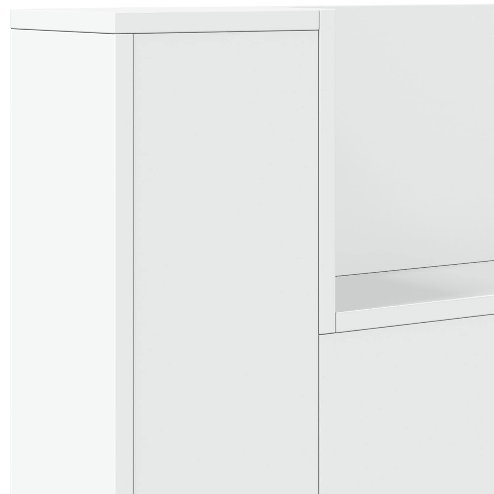 Armoire de Tête de Lit avec LED Blanc 180 x 16,5 x 103,5 cm - XIOS
