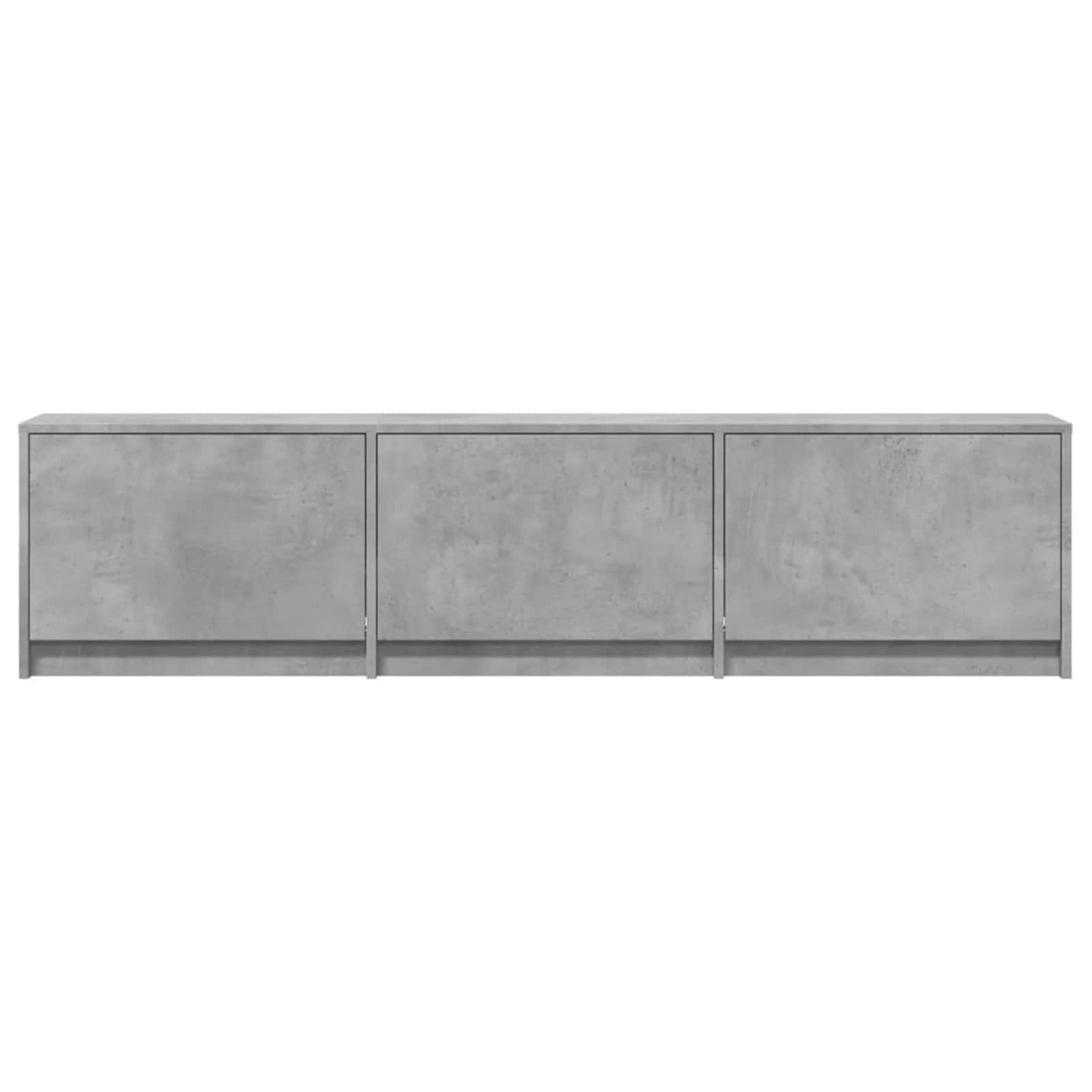 Meuble TV avec LED Béton 165 x 34 x 40 cm Bois d'ingénierie - XIOS