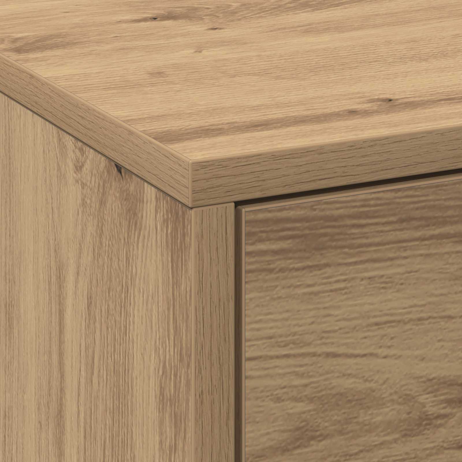 Meuble TV Chêne artisanal 165 x 34 x 40 cm Bois d'ingénierie - XIOS