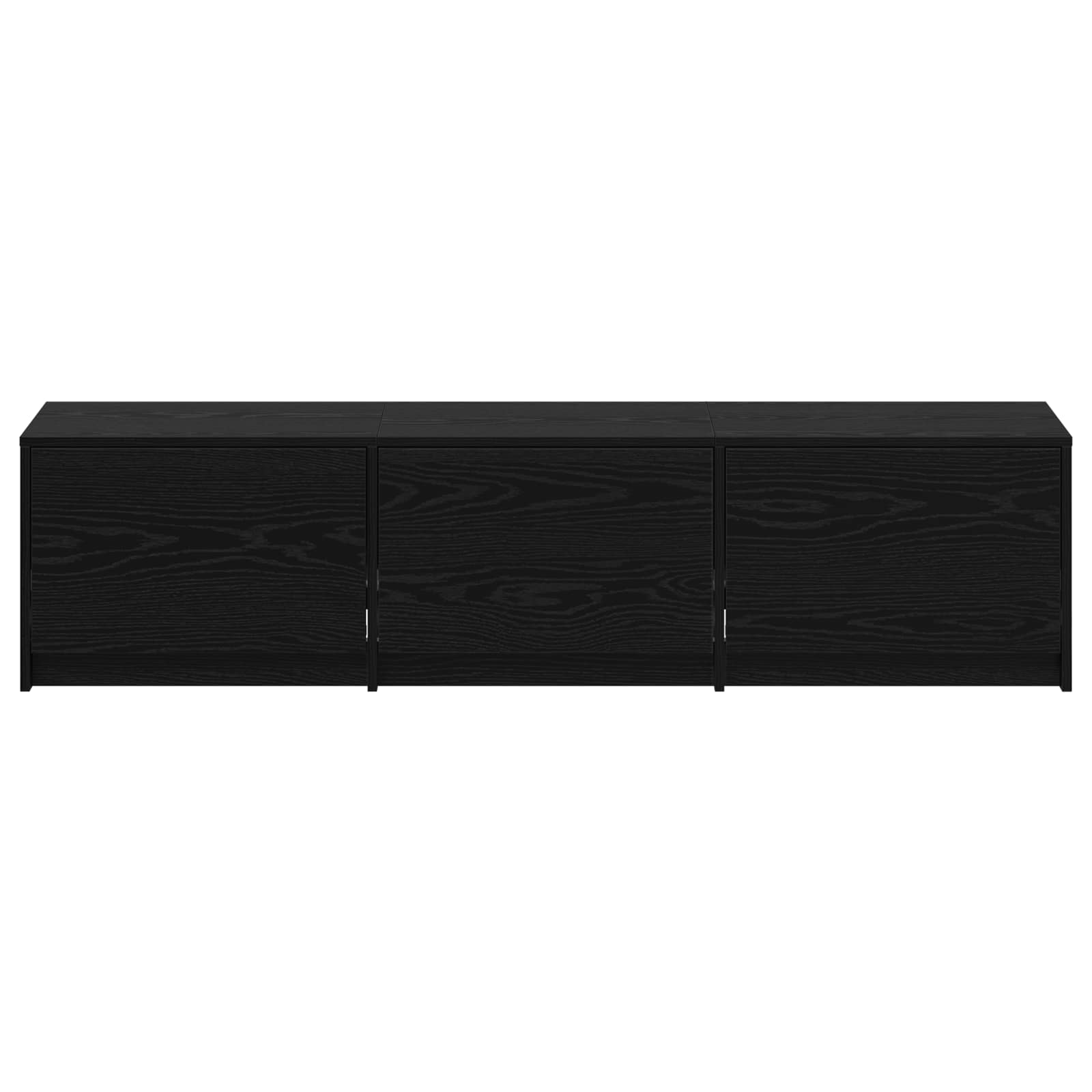 Meuble TV Chêne noir 165 x 34 x 40 cm Bois d'ingénierie - XIOS