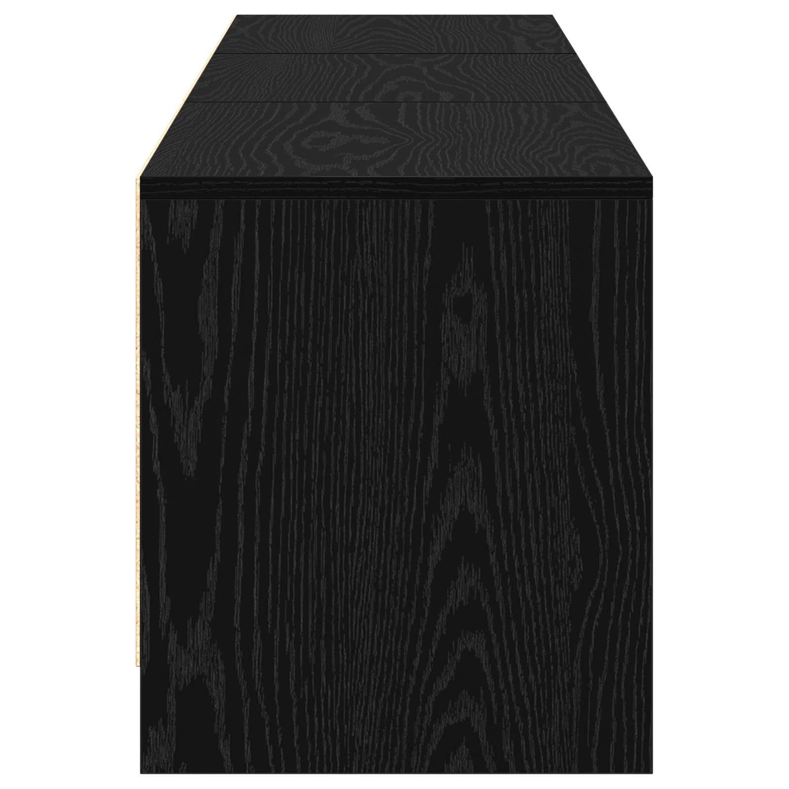 Meuble TV Chêne noir 165 x 34 x 40 cm Bois d'ingénierie - XIOS