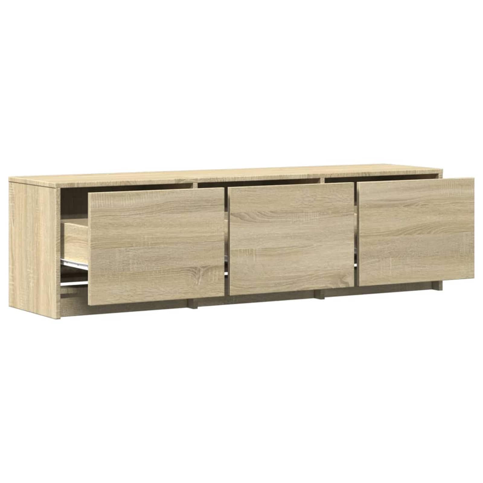 Meuble TV avec LED Sonoma 140 x 34 x 40 cm Bois d'ingénierie - XIOS