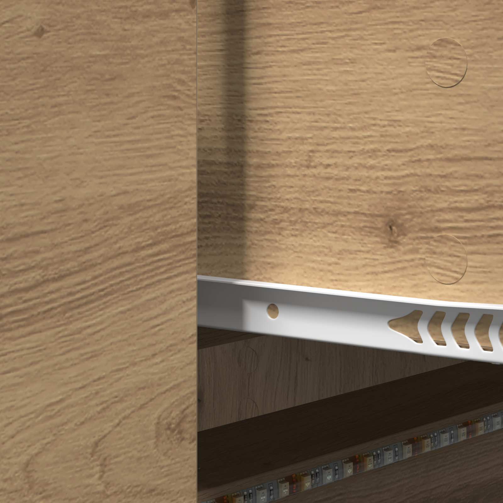 Meuble TV Chêne artisanal 140 x 34 x 40 cm Bois d'ingénierie - XIOS