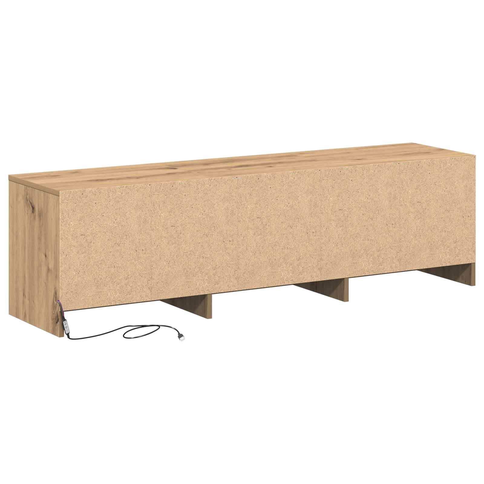 Meuble TV Chêne artisanal 140 x 34 x 40 cm Bois d'ingénierie - XIOS
