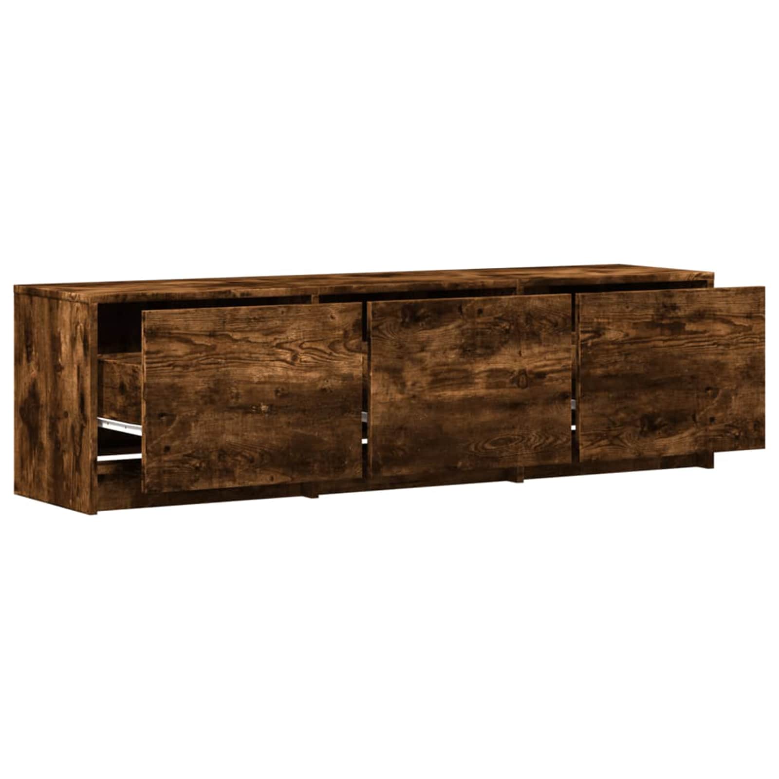 Meuble TV Chêne fumé 140 x 34 x 40 cm Bois d'ingénierie - XIOS