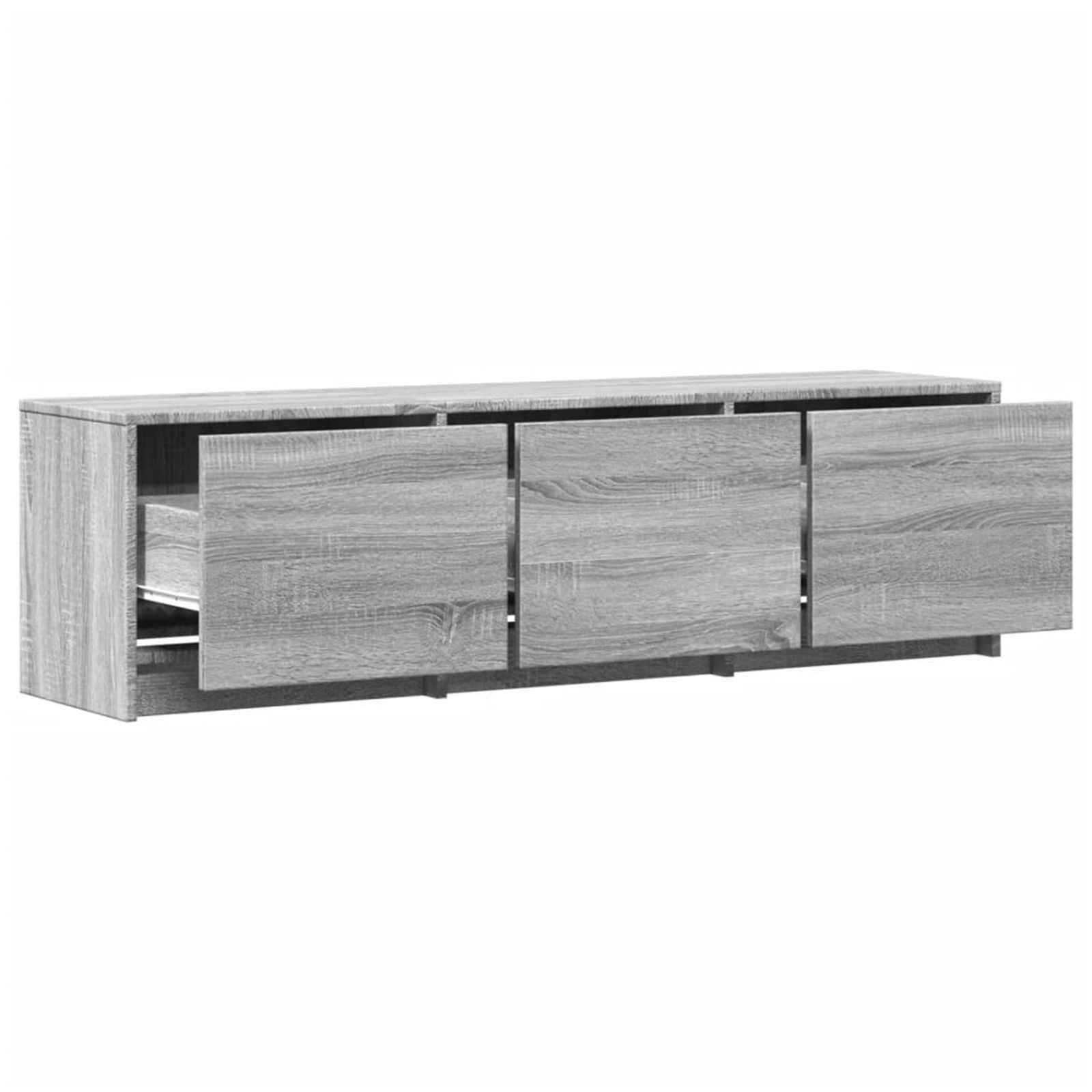 Meuble TV Gris Sonoma 140 x 34 x 40 cm Bois d'ingénierie - XIOS