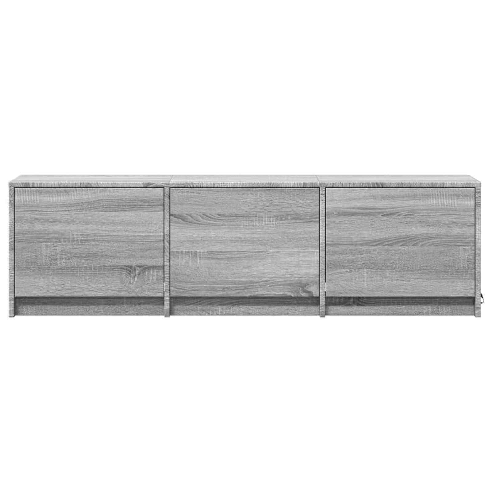 Meuble TV Gris Sonoma 140 x 34 x 40 cm Bois d'ingénierie - XIOS