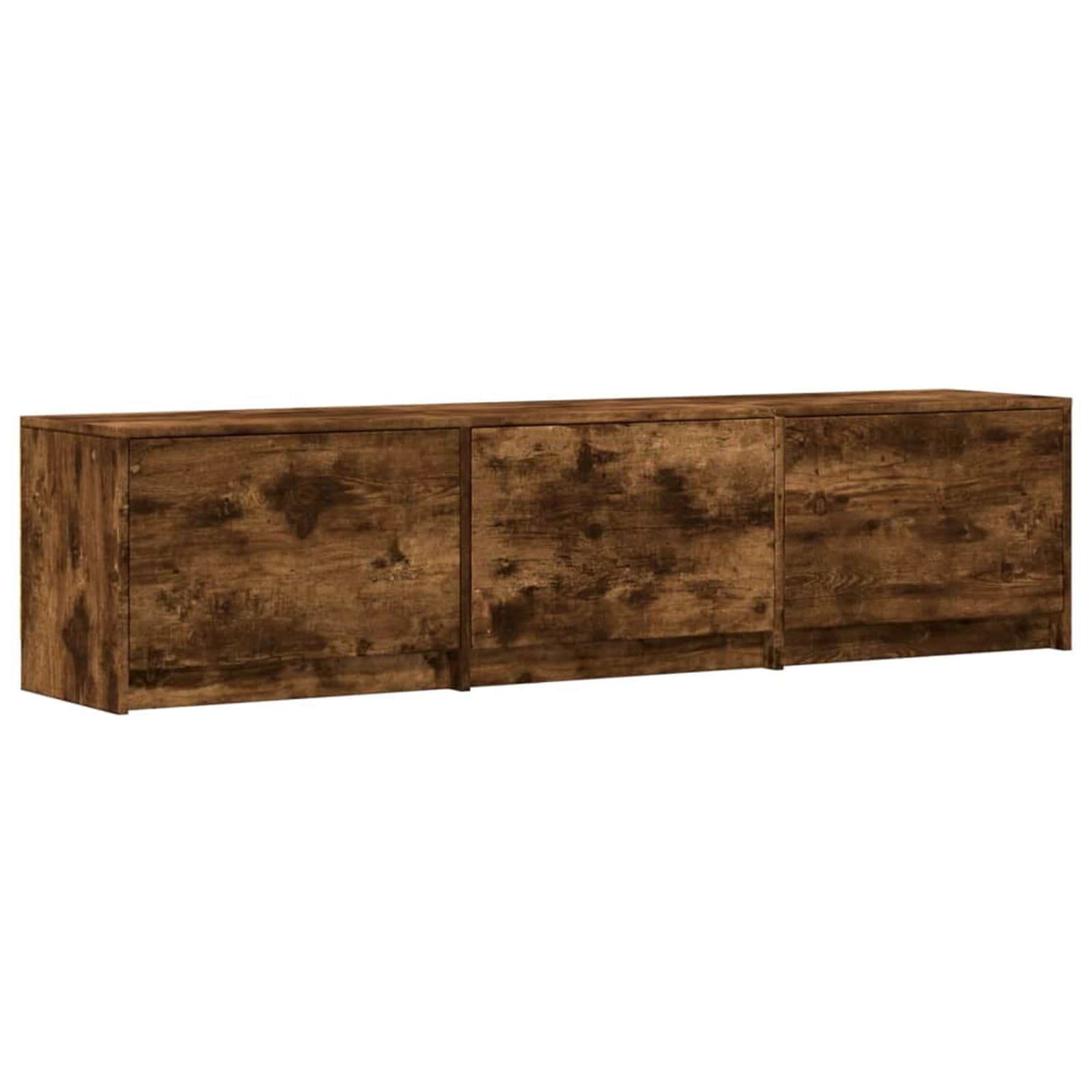 Meuble TV Chêne fumé 165 x 34 x 40 cm Bois d'ingénierie - XIOS